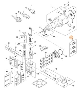 Zestaw tłoka, Stihl RE017607000