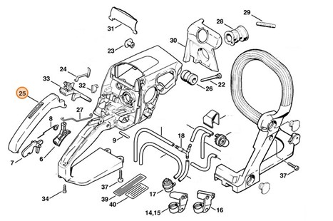 Okładzina uchwytu, Stihl 11237910600