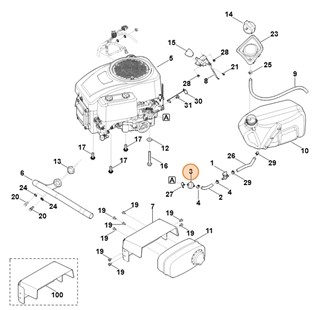 Filtr paliwa, Stihl 00043501800