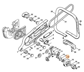 Łożysko kulkowe 6200-2RS, Stihl 95030036310