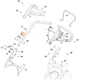 Dolna część uchwytu kierującego, Stihl 63207802810