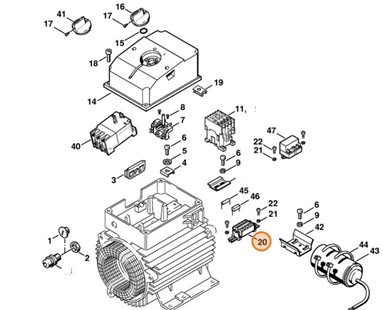 Listwa zaciskowa, Stihl 47224301900