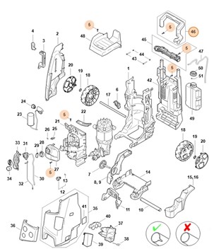 Rama rękojeści, Stihl RE017905600