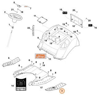 Dywanik, str. lewa, Stihl 61707065402