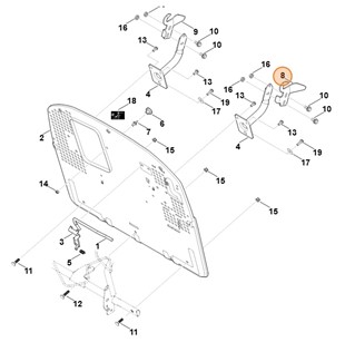Blacha prowadnicy lewa, Stihl 61707635902