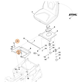 Śruba motylkowa M8x20, Stihl 61659505100