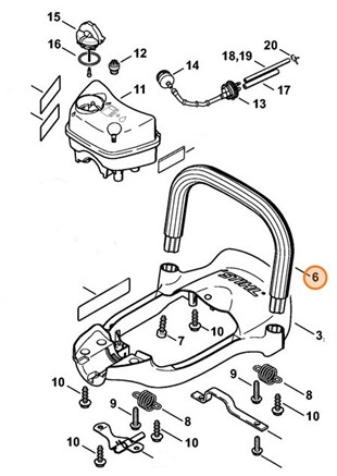 Uchwyt rurowy, Stihl 42377911700