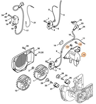 Pokrywa sterowania przepływem powietrza, Stihl 42230800900