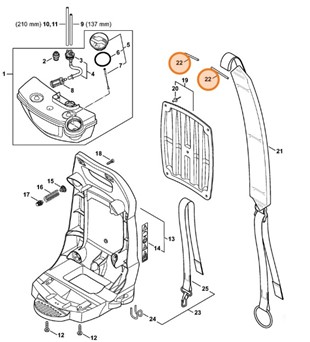 Oś, Stihl 42277040900