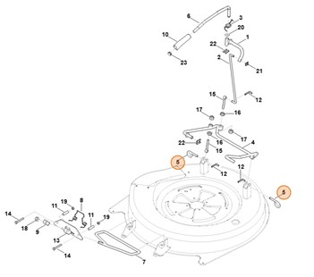 Sworzeń zabezpieczający, Stihl 61407632300