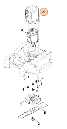 Pokrywa wentylatora, Stihl 63206060105