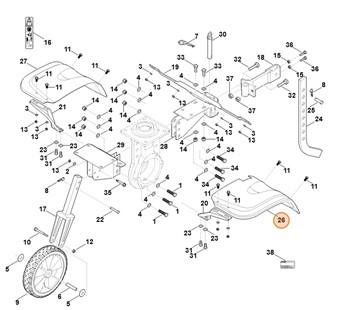 Listwa ochronna lewa, Stihl 62517173500