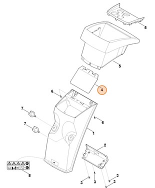 Osłona przed wyrzucanym materiałem, Stihl 60077068400