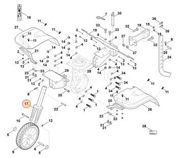 Widełki koła, Stihl 62517102800