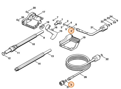 Rura natryskowa, Stihl 49155001120