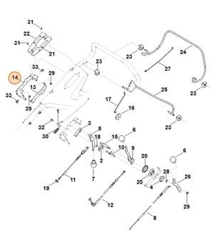 Uchwyt, str. prawa, Stihl 63787036906