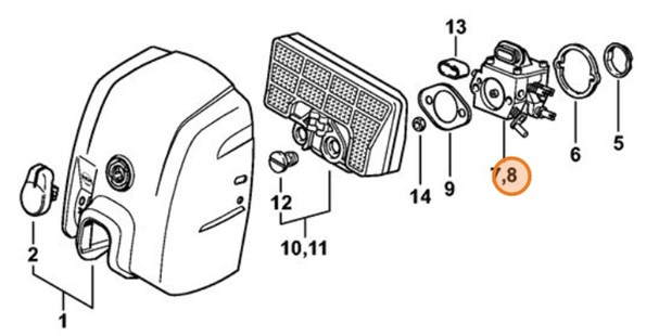Gaźnik HD-21D, Stihl 11271200605