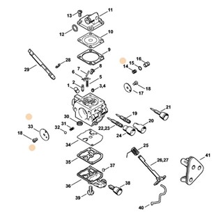 Zestaw tłoka pompy, Stihl 11391209702