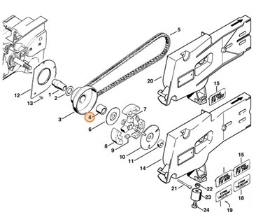 Łożysko igłowe 2020-2, Stihl 95290034681