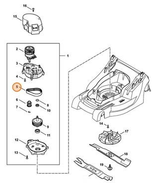 Pasek zębaty, Stihl 63387640901