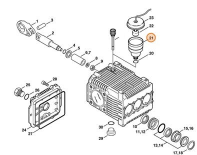 Zbiornik oleju, Stihl 47527038300