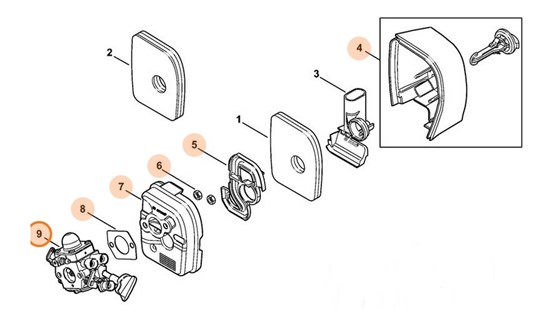 Gaźnik C1M-S203A, Stihl 42411200607