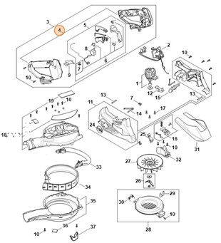 Połówka rękojeści, Stihl SA027901100