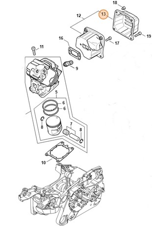 Górna pokrywa, Stihl 11401450803