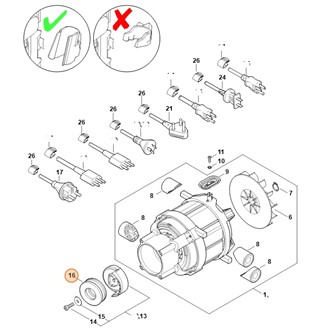 Łożysko kulkowe DIN711-30x60x21, Stihl 95070030633