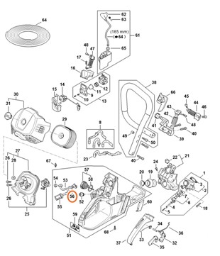 Mocowanie kabla, Stihl 11474481200