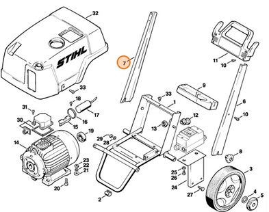 Rama - strona prawa, Stihl 47167915610