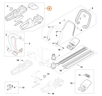 Korpus rękojeści, Stihl HA087901002