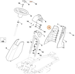 Osłona prawa, Stihl 61407060725