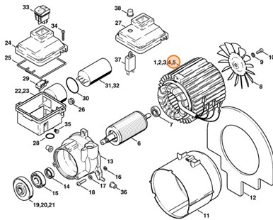 Stojan 220 V/60 Hz, Stihl 47336000504