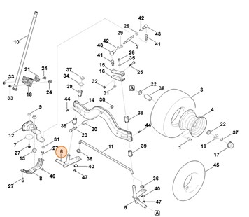 Zwrotnica, str. prawa, Stihl 61407605006