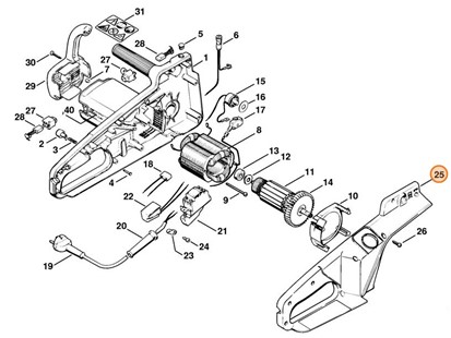Okładzina uchwytu, Stihl 12077910601
