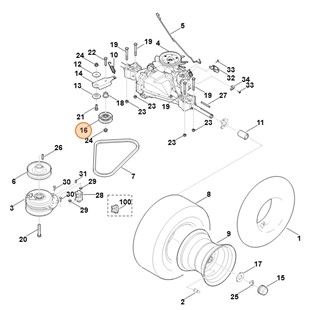 Krążek prowadzący, Stihl 61707606617