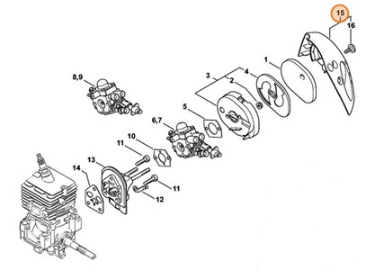 Pokrywa filtra, Stihl 41441401000