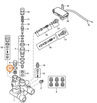Okrągły pierścień uszczelniający N13,5x1,8-NBR70, Stihl 96459451322