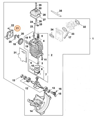 Pokrywka, Stihl 41800381301