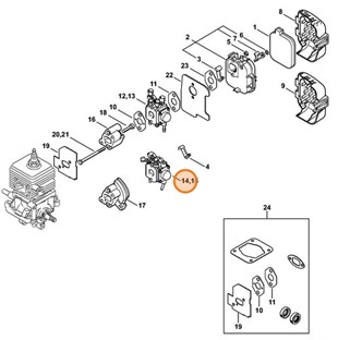 Gaźnik C1Q-S55B, Stihl 42291200604