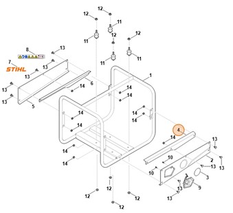 Osłona blaszana, Stihl VB047631600