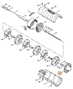 Stożek dyszy wylotowej, Stihl 46067610300