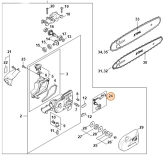 Napinacz łańcucha, Stihl 41826600700