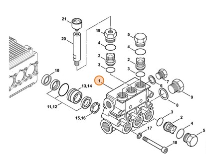 Blok zaworowy, Stihl 47477004600