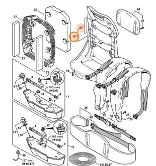 Nośna płyta barkowa, Stihl 42827003805