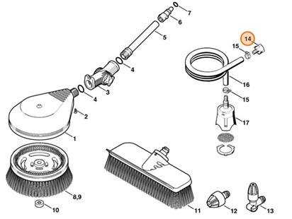 Przyłącze węża, Stihl 49005000100