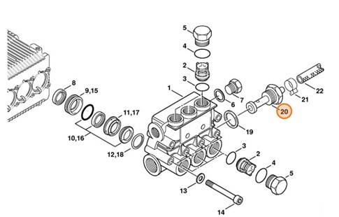 Śruba drążona, Stihl 47705130701