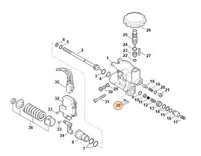 Tłok, Stihl 47805400102