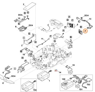 Płytka drukowana (napęd str. lewa), Stihl 63094305267